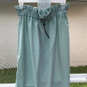 Teal Mid Length Loose Skirt